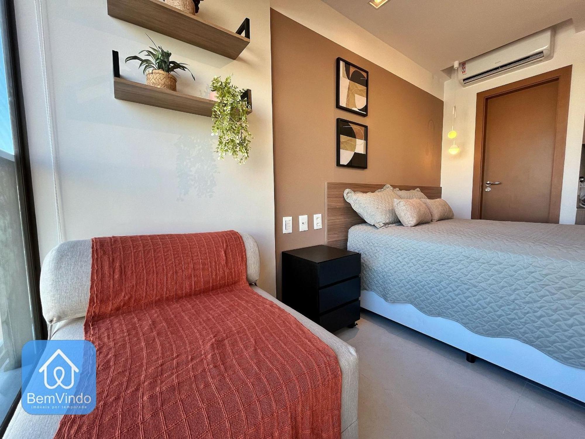 Apartamento Estudio De Luxo Completo No Zn Barra *