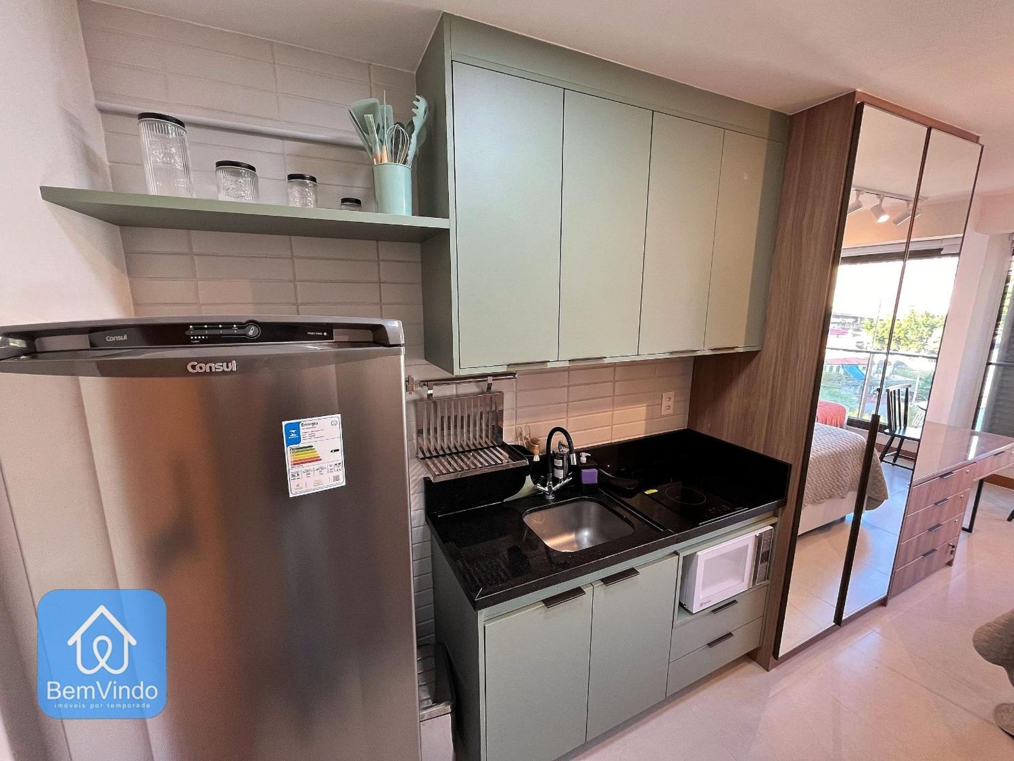 Apartamento Estudio De Luxo Completo No Zn Barra